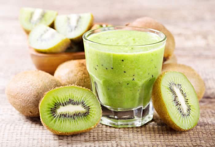 Kiwi makes a great addition to smoothies for liver health.