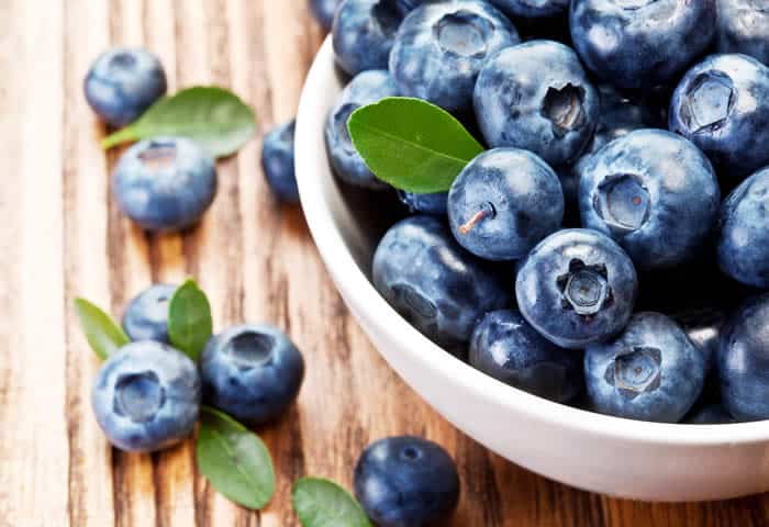 Fresh blueberries are a healthy sweet treat for your liver.